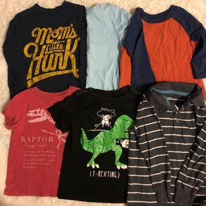 Boys size 4t t shirt and Henley tops 9 tops total